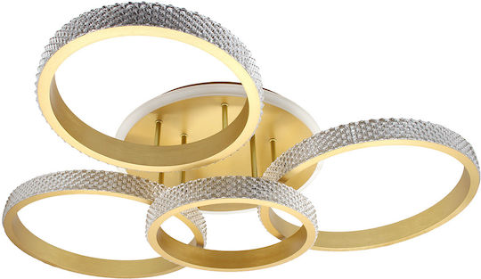 Keskor Ceiling Mount Light 93cm Gold with Integrated LED