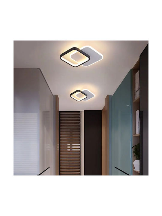 Keskor Ceiling Mount Light 31cm Black with Integrated LED