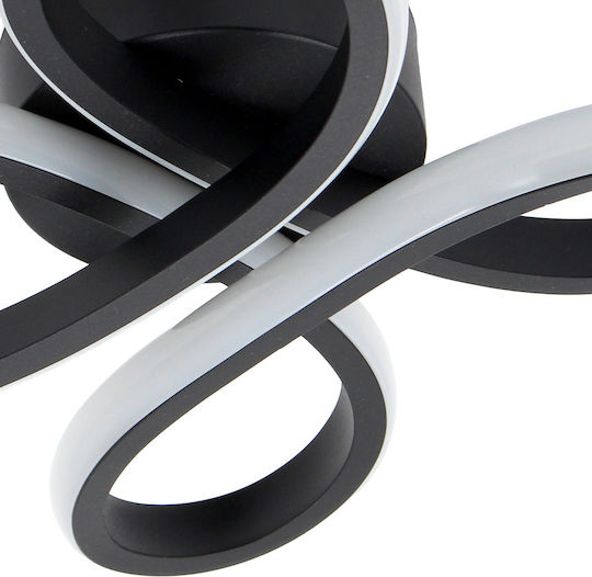 Keskor Deckenleuchte 21cm Schwarz mit Integrierter LED