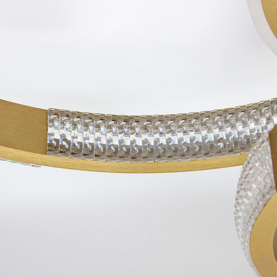 Keskor Deckenleuchte 75cm Gold mit Integrierter LED