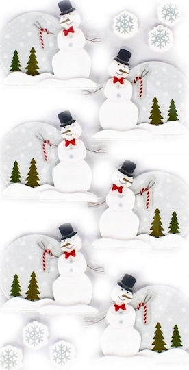Craft with Fun Christmas with Design Χιονάνθρωπου