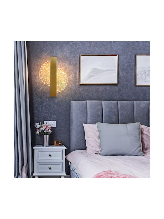 Keskor Lamp Wall LED Gold 17.5x4.5x25cm Keskor Lamp Wall LED Gold 17.5x4.5x25cm