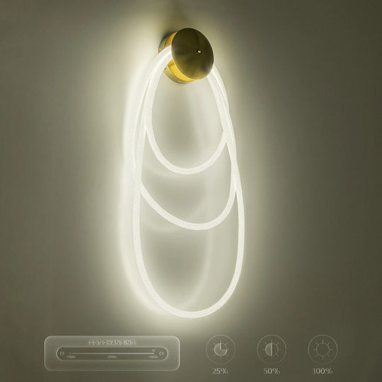 kelvo Lamp Wall with Integrated LED and Adjustable White Light 15x110cm