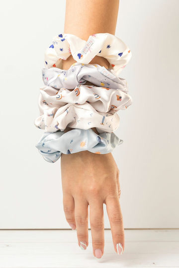 Scrunchie Σατέν Teckel Cotton Cloud
