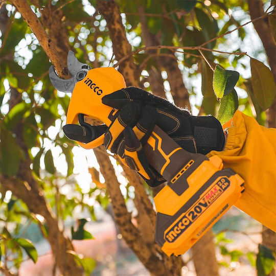 Ingco Set Chainsaw & Pruning Shear Brushless 20V with 2 Batteries 2Ah and Case