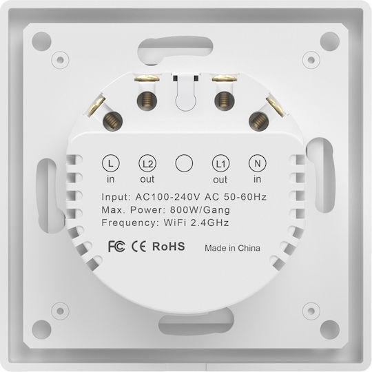 Avatto Touch Wall Switch Wi-Fi Commands Aller Retour Honey
