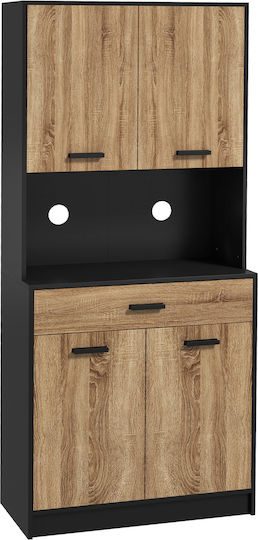 Unterschrank für Ofen Black 80x40x180cm