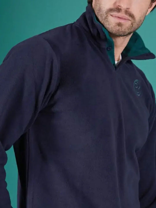 Paul Martin Χειμερινή Ανδρική Πιτζάμα Navy Μπλε