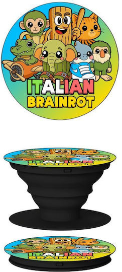Italian Brainrot Friends Phone Holders Stand Μαύρο Βάση Στήριξης Κινητού Στο Χέρι