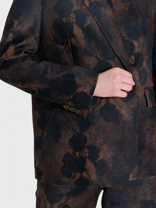 ALE - The Non Usual Casual Blazer pentru femei Încrucișat Sacou Multicolour