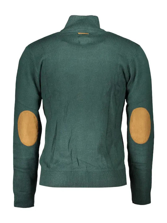 Men's Knitted Cardigan Green