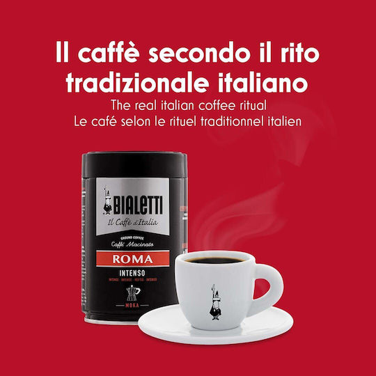 Bialetti Stovetop Espresso Pot for 3 Cups Inox Black