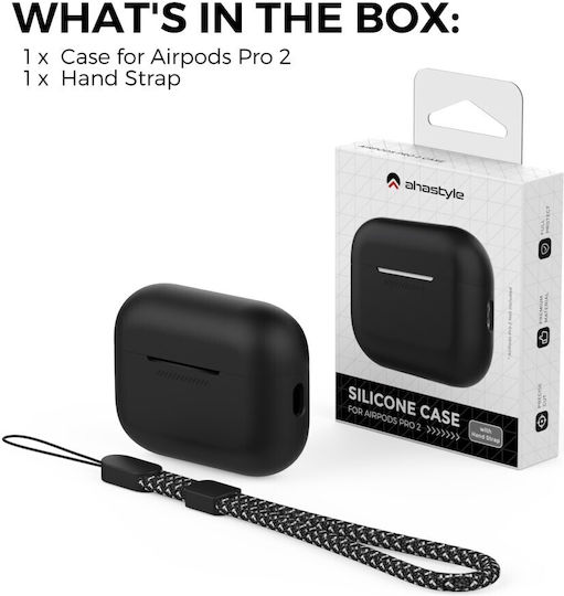 AHAstyle Silicone Case in Black Color for Apple AirPods Pro 2