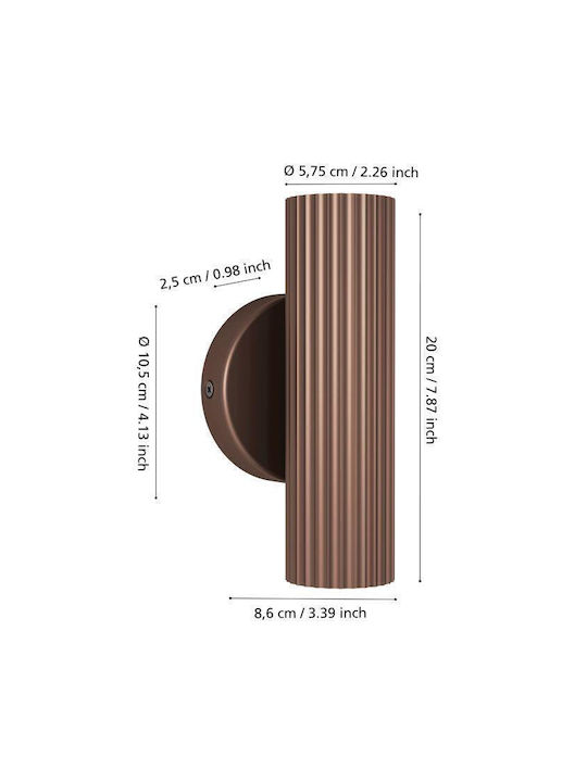 Eglo Portillo Double Spot with Socket GU10