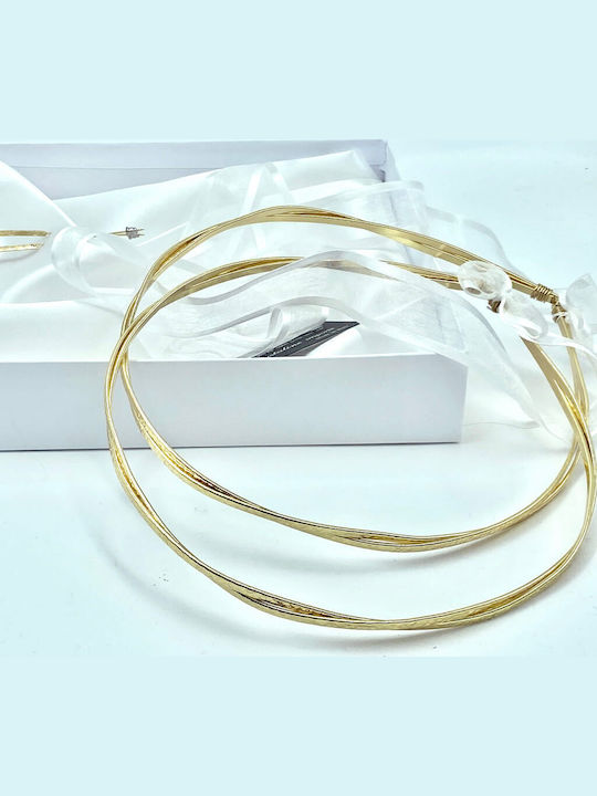 Handmade Wedding Crowns Gold Plated Chloe