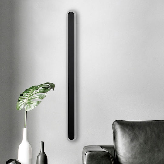 Keskor Leuchte Wand mit Integrierter LED Schwarz 80x8x3cm