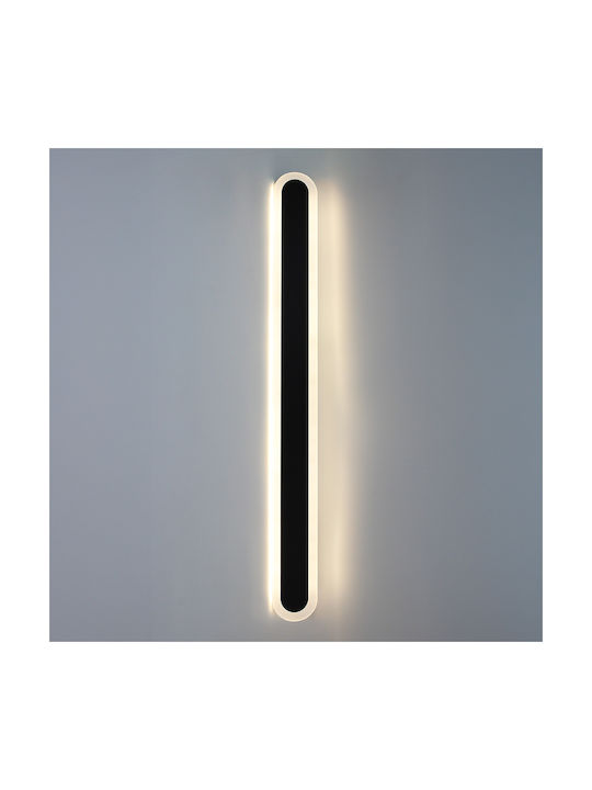 Keskor Leuchte Wand mit Integrierter LED Schwarz 80x8x3cm