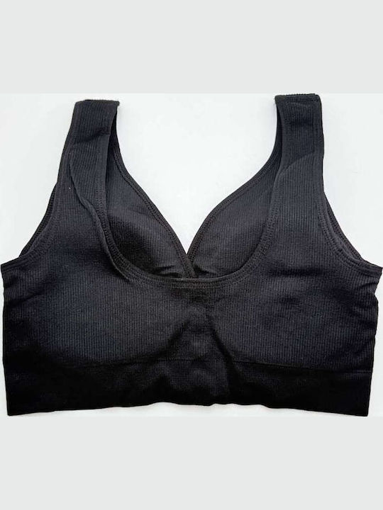 Women's Bra with Removable Padding Black
