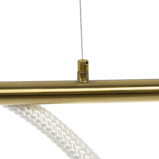 kelvo Glow Κρεμαστό Φωτιστικό Λευκό LED με Ρυθμιζόμενο Λευκό Φως 140x40x30εκ.