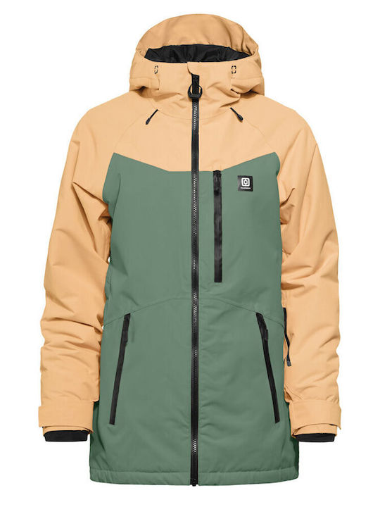 Horsefeathers OW228D Γυναικείο Μπουφάν για Σκι & Snowboard Πορτοκαλί