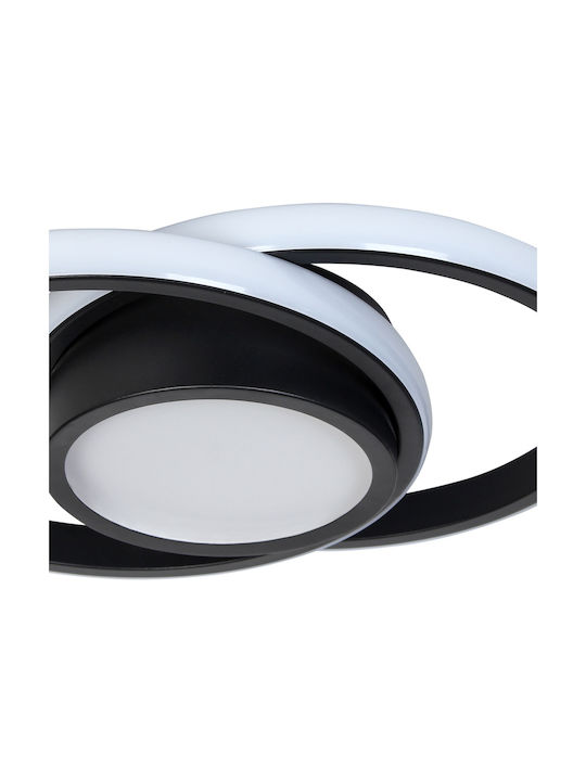 Keskor Deckenleuchte 27cm Schwarz mit Integrierter LED