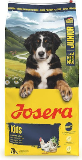 Josera Kids 12.5kg Ξηρά Τροφή χωρίς Σιτηρά για Κουτάβια Μικρόσωμων & Μεσαίων Φυλών με Πουλερικά, Σολομό και Ρύζι