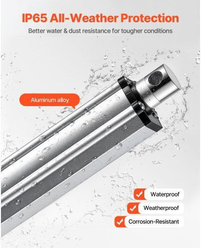 Vevor Γραμμικός Ενεργοποιητής 12v Διαδρομή 152.4mm Αδιάβροχος Ip65 Ισχυρή Δύναμη 3000n Ταχύτητα 5mm/s Fhxxxzxq6incs9uor001v9