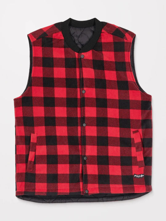 Bowered Αμάνικο Μπουφάν Puffer Lifeguard Red