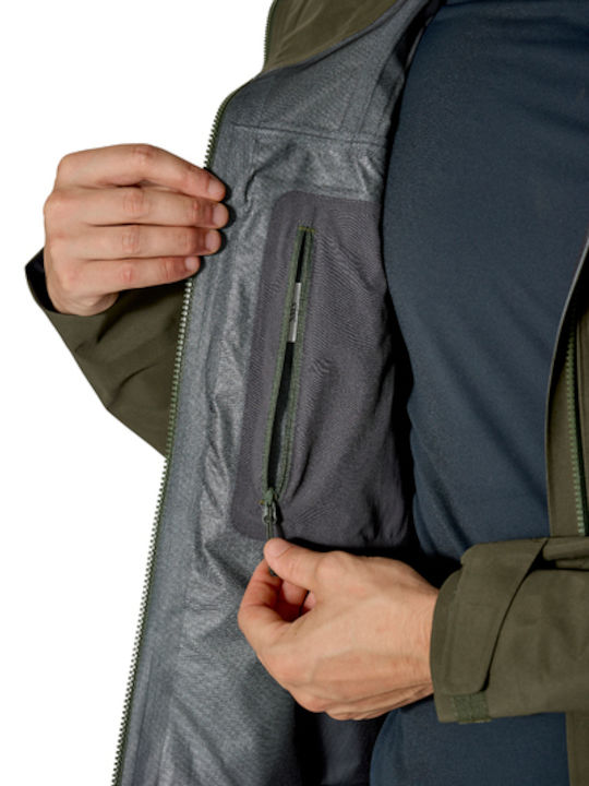 Winter Jacket Hardshell Waterproof and Windproof Black