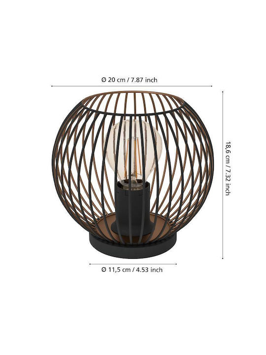 Eglo Almanzora Dekorative Lampe mit Fassung für E27 Lampe