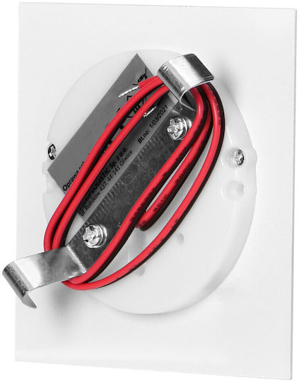 Orno Wandmontierte Außenbeleuchtung Deckenleuchte LED IP20 1.5W mit Natürliches Weiß Licht 7.5x7.5x3.25cm