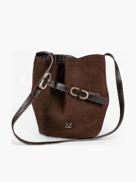 Leather Women's Bag Crossbody Brown