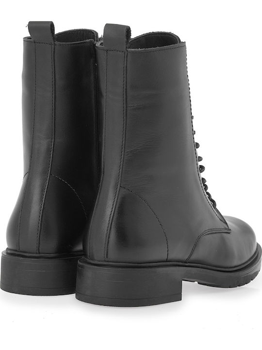 Leather Women's Ankle Boots Black