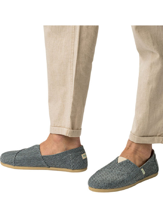 Stoff Herren Espadrilles in Schwarz Farbe