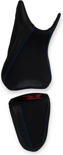 Suzuki Gsxr250 Anti-Slip Carbon Seat Cover Blue Stitching Red Logo Paiping