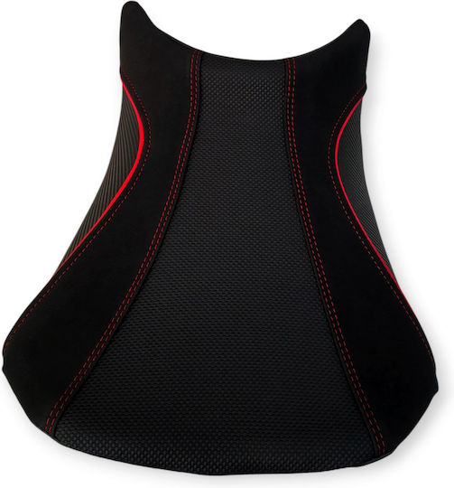 Honda Hornet500 2024 Anti-Slip Alcantara Carbon Seat Cover Red Stitches Paiping Logo