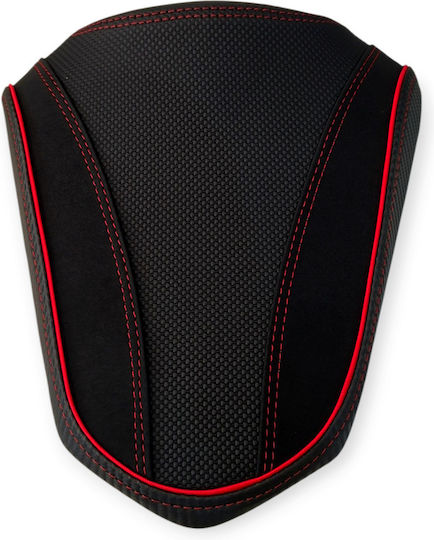 Honda Hornet500 2024 Anti-Slip Alcantara Carbon Seat Cover Red Stitches Paiping Logo