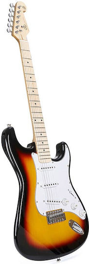 Sem13ts Sx Elektrische Gitarre Sunburst Set mit Case und Kabel