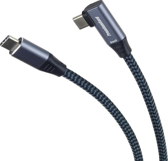 PremiumCord Braided USB 3.1 Cable USB-C male - USB-C 60W PD Κόκκινο 1m