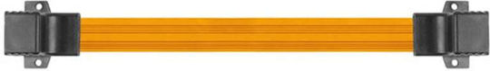 Lanberg Flat U/UTP Cat.5e (Gigabit) Network Cable Ethernet 0.17m Orange