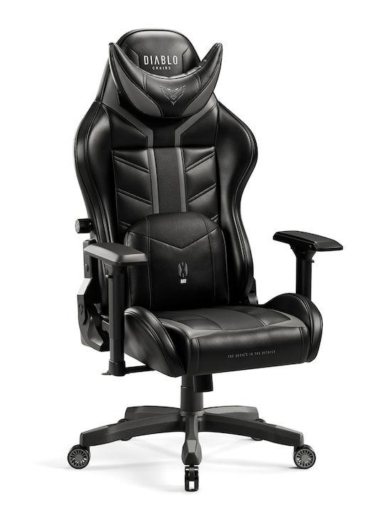 Diablo X-Ray King Size XL Scaun Gaming Din piele ecologică cu Brațe Reglabile Neagră