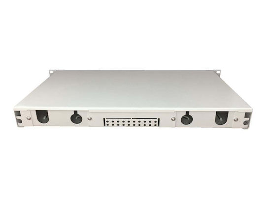 A-LAN Patch Panel για Rack 1U 12 Θυρών Γκρι