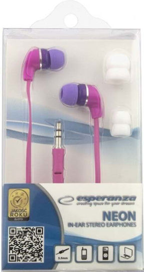 Esperanza Ακουστικά Ψείρες In Ear EH147 Ροζ