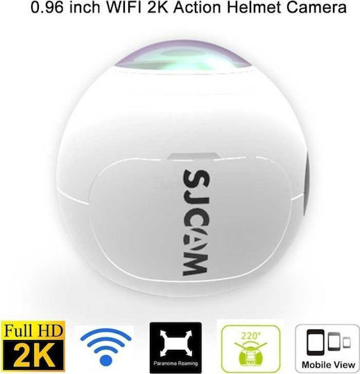 SJCAM SJ360 Action Camera 2K Λήψης 360° και Wi-Fi Λευκή