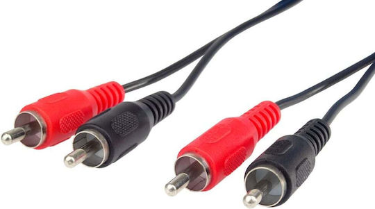 PremiumCord Cablu 2x RCA de sex masculin - 2x RCA de sex masculin 2m
