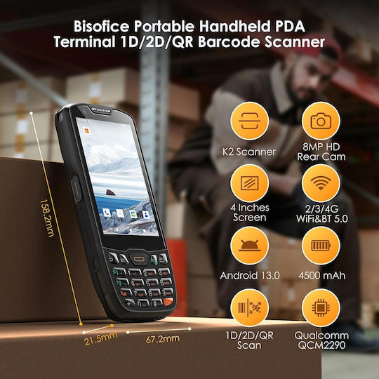 Bisofice PDA with 2D and QR Barcode Reading Capability