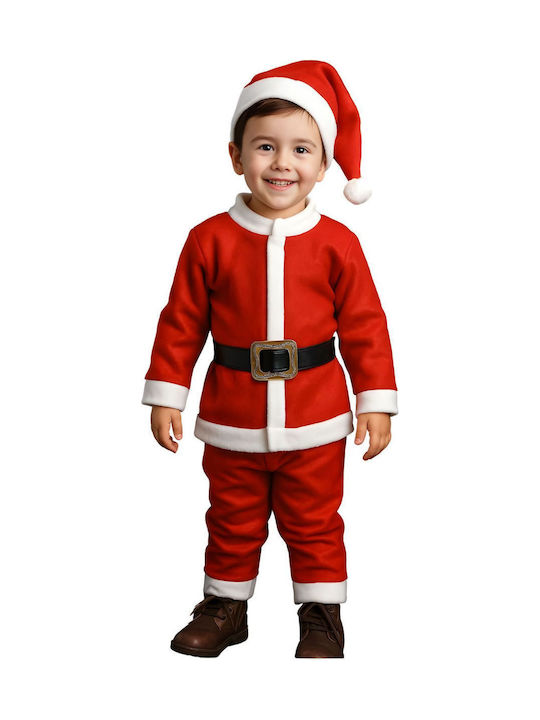 Santa Claus Kids Costume D4003 Red