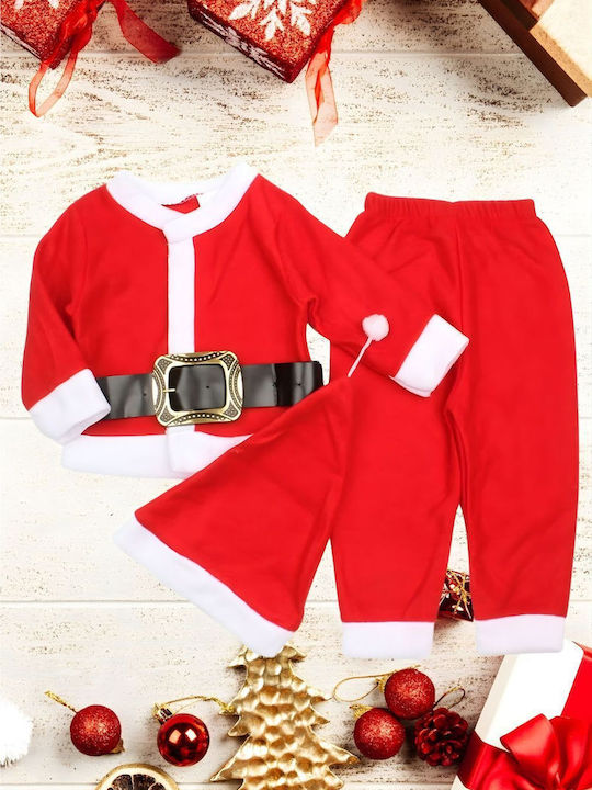 Santa Claus Kids Costume D4003 Red