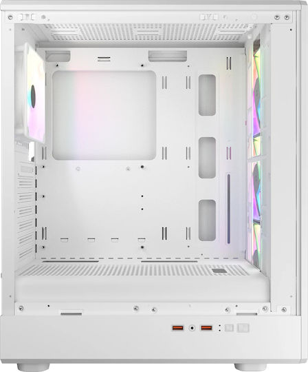 Cougar AirFace Pure RGB Gaming Midi Tower Κουτί Υπολογιστή Λευκό