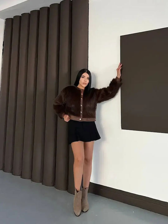 Дамска кожухарка Brown
